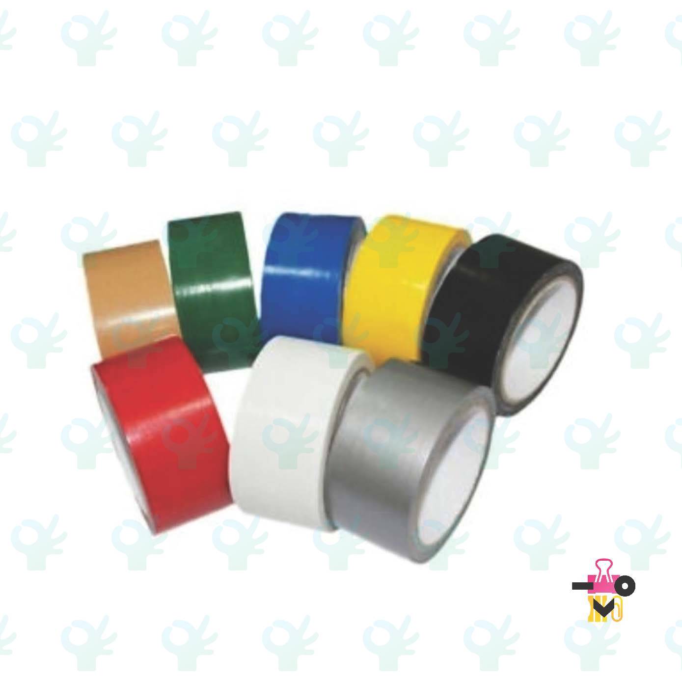 Color Cloth Adhesive Tape 6M X 48MM (Yellow/Black/Red/Blue/Green/Silver/White)